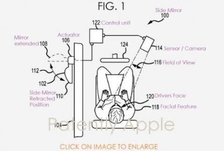 驾驶再无盲点区 苹果再发“自动驾驶汽车侧视镜专利”