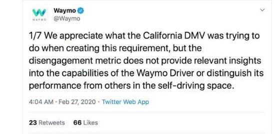 2019加州自动驾驶成绩单出炉：百度“超越”Waymo成第一？中国公司集体发力